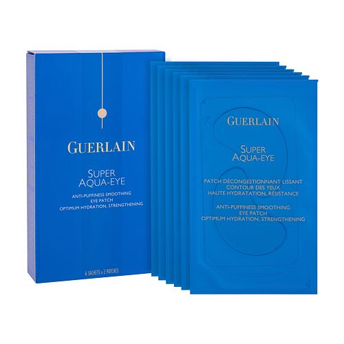 Pleťová maska Guerlain Super Aqua Eye Patches 6x2 ks poškozená krabička