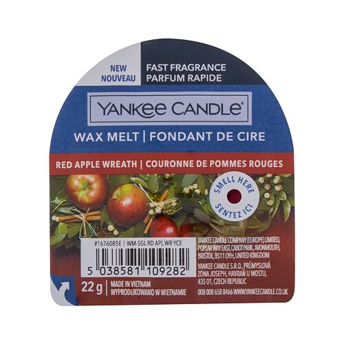 Vonný vosk Yankee Candle Red Apple Wreath 22 g