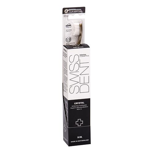 Zubní pasta Swissdent Crystal Repair & Whitening 50 ml poškozená krabička Kazeta