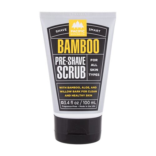 Přípravek před holením Pacific Shaving Co. Shave Smart Bamboo Pre-Shave Scrub 100 ml
