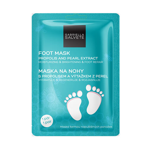 Maska na nohy Gabriella Salvete Foot Mask Propolis And Pearl Extract 1 ks poškozený obal