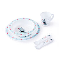 Nádobí Canpol babies Cute Animals Dinner Set Dog 270 ml