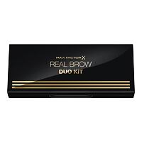 Set a paletka na obočí Max Factor Real Brow Duo 3,3 g 001 Fair