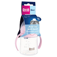 Hrneček LOVI First Cup With Spout Pink 6m+ 150 ml
